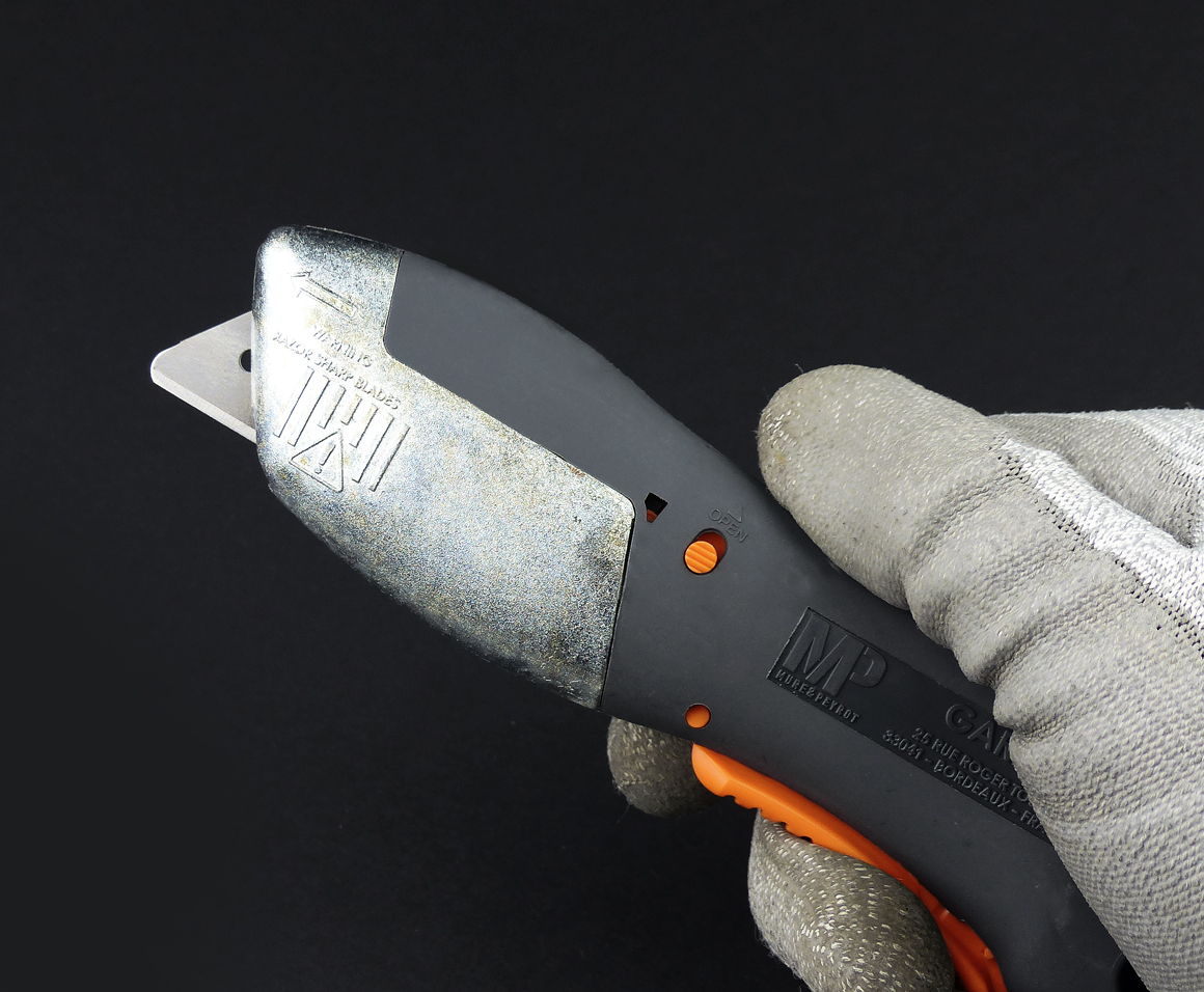 Cutter GARLIN Mure & Peyrot – Lame rétractable – Renfort métal – Blocage repos - 2