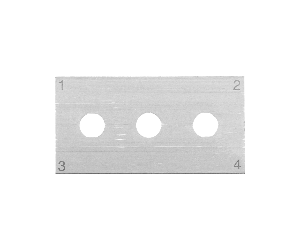 Lame type rasoir industrielle 43 mm 0,2 mm (x100) — de la marque Mure & Peyrot – Acier inox alimentaire - 3