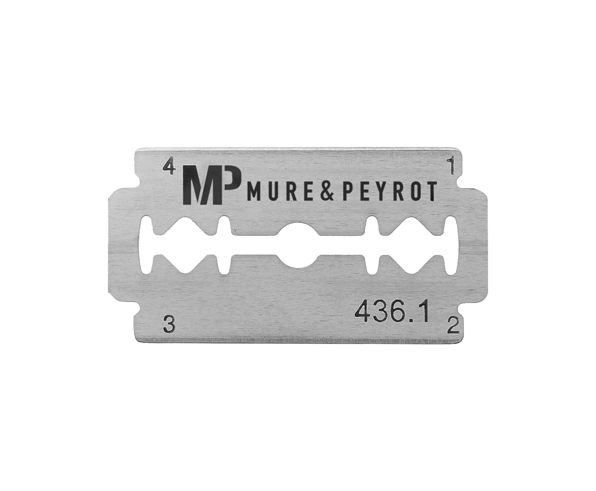 Lame type rasoir industrielle 43 mm 0,1 mm (x100) — de la marque Mure & Peyrot – Acier inox alimentaire - 2