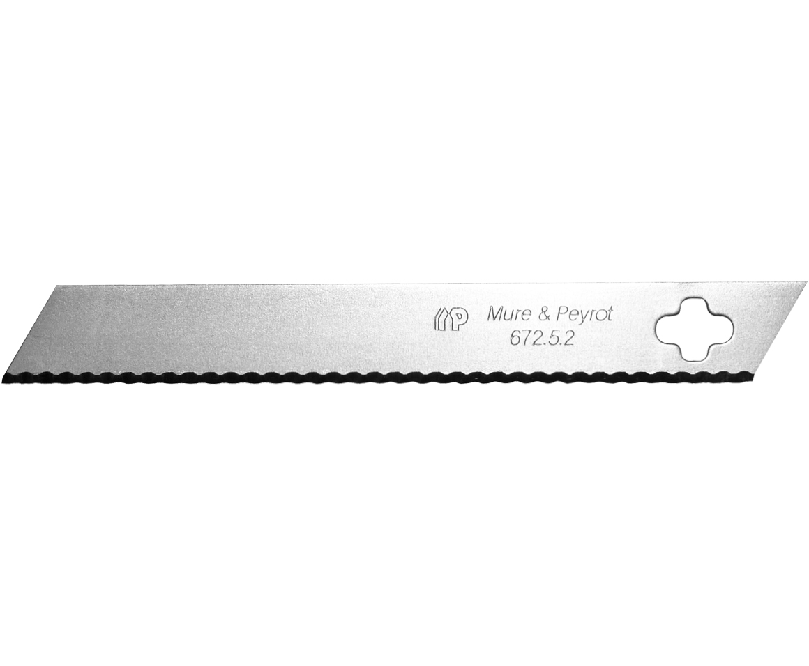 Lame cutter 12 mm dentée 2 côtés (672.5.2 C) – Mure & Peyrot