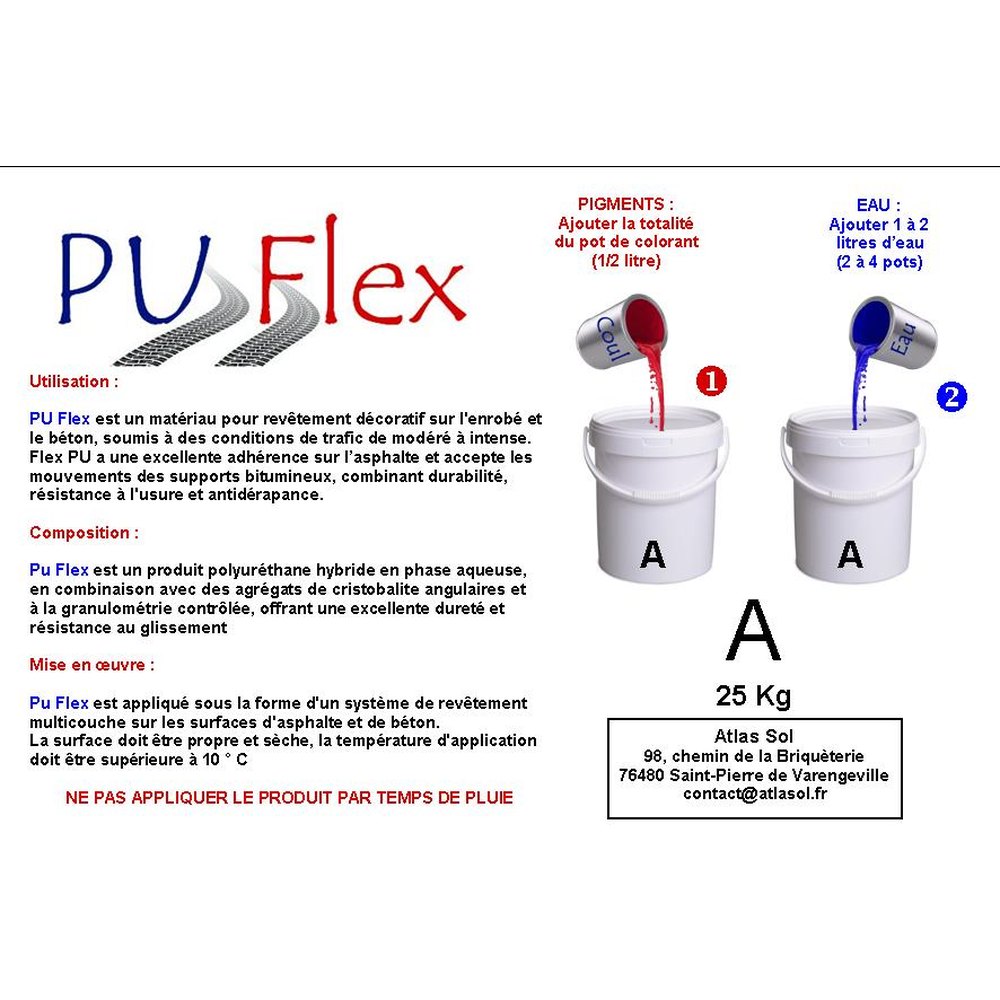 PU Flex - Resine de marquage au sol (bidon 25 kg)